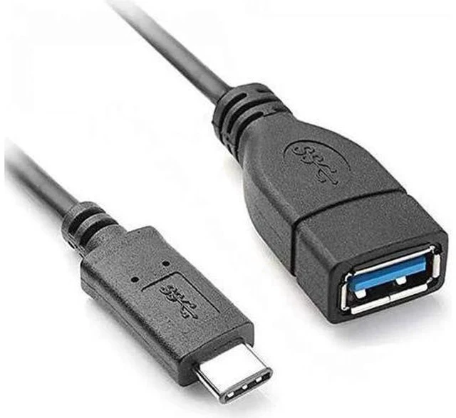 Alt view image 3 of 5 - 3.94 Inch Short USB-C Male to USB3.0 Female OTG Adapter Cable for Phone, Tablet & External HDD