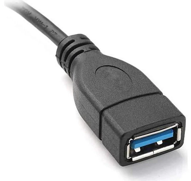Alt view image 4 of 5 - 3.94 Inch Short USB-C Male to USB3.0 Female OTG Adapter Cable for Phone, Tablet & External HDD