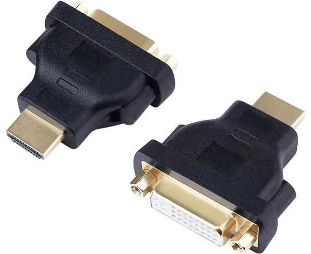 Alt view image 2 of 7 - 3-Pack Bi-Directional HDMI Male to DVI Female Adapter, Supports 1080P & 3D, HDMI DVI Converter Compatible with Apple TV, HDTV, Xbox 360, PS4, PS3, Nintendo Switch, Plasma TV, DVD Player