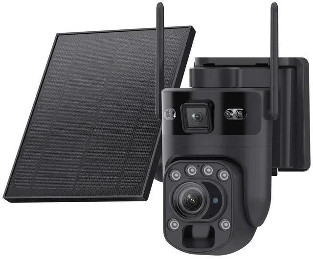 Alt view image 7 of 7 - 20X Optical Zoom 6MP Dual-Lens Solar Camera 4G LTE Cellular & WiFi Connectivity, 355° Pan 90° Tilt, Outdoor PTZ with PIR Human Detection, Full-Color Night Vision