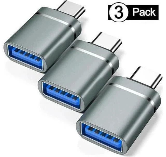 Main image of 3 Pack USB C to USB 3.0 OTG Adapter, Type-C Male to USB-A Female Converter Compatible with 2021 iMac, 2021 iPad Pro, 2020 MacBook Pro, 2020 MacBook Air & All Thunderbolt 3 / USB-C Devices