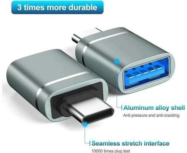 Alt view image 2 of 7 - 3 Pack USB C to USB 3.0 OTG Adapter, Type-C Male to USB-A Female Converter Compatible with 2021 iMac, 2021 iPad Pro, 2020 MacBook Pro, 2020 MacBook Air & All Thunderbolt 3 / USB-C Devices