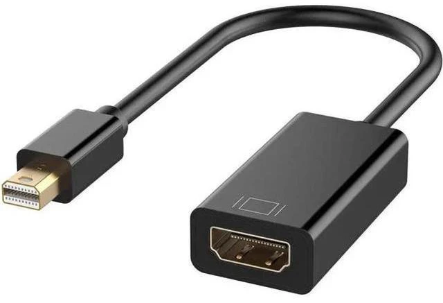 Main image of Mini DisplayPort to HDMI Converter Cable, Thunderbolt Compatible Mini DP to HDMI Cord with Gold-Plated Connectors, Fit for MacBook Pro Air Mac Mini Surface Pro 3 4 Laptop Monitor HDTV Projector