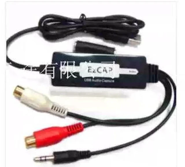 Main image of USB Audio Capture Card 3.5mm Stereo Audio Grabber, Left/Right Channel Recording, Plug-and-Play for PC/Laptop/Mac