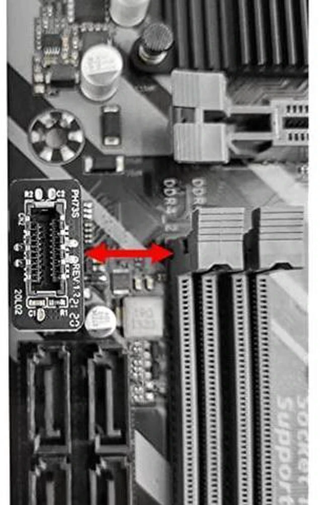 Alt view image 4 of 6 - Vertical Type-E Key-A to USB3.0 20Pin Mainboard Header Adapter, Internal Front Panel USB-C Port Converter