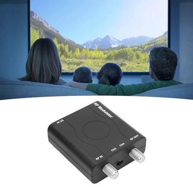 Alt view image 4 of 7 - HDMI RF Modulator Adapter, VHF RF Modulator HDMI Coaxial Converter, 1080P PLL Control of VHF Operating Frequency RFModulator for Home TV Game Console