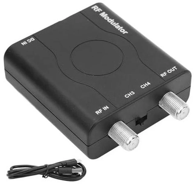 Alt view image 7 of 7 - HDMI RF Modulator Adapter, VHF RF Modulator HDMI Coaxial Converter, 1080P PLL Control of VHF Operating Frequency RFModulator for Home TV Game Console