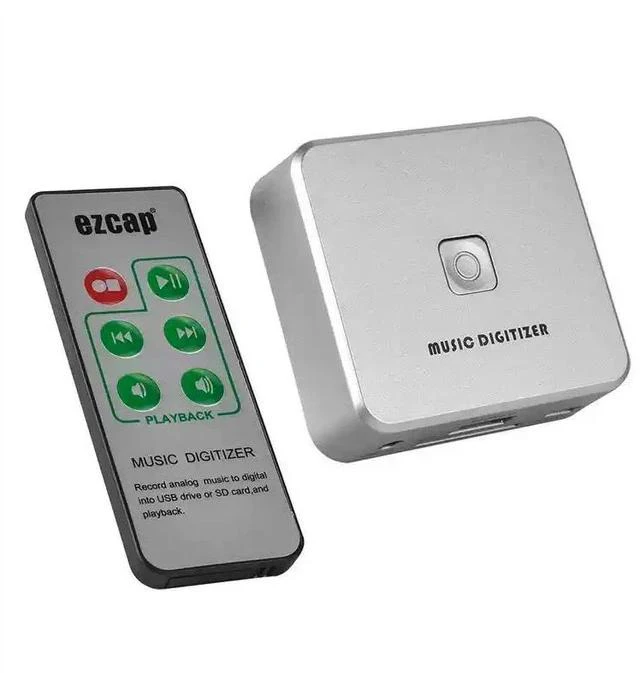 Main image of EZCAP241 Music Digitizer Audio Capture Recorder Record Analog Music to MP3, Directly to USB Drive or SD Card (No Computer Needed), 3.5mm & L/R RCA Input