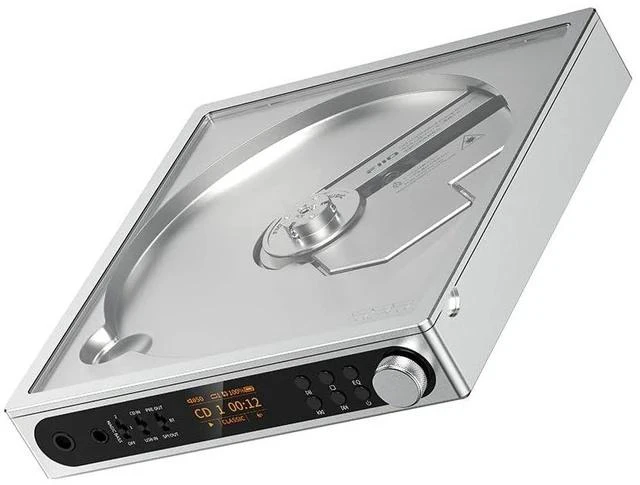 Main image of DM15 Portable Stereo CD Player with True 24Bit R2R DAC, 1150mW+1150mW High-Power Output, aptX Adaptive Bluetooth Transmitter, 24 Sound Presets, USB/CD HiFi Audio, HD Display (Silver)