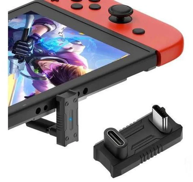 Alt view image 4 of 4 - 180 Degree U-Shaped USB C Male to USB C Female Adapter, 20Gbps 8K@60Hz PD Type-C Elbow Extender Connector Compatible with ASUS ROG Ally, Steam Deck, Switch, Laptop, Tablet, Phone