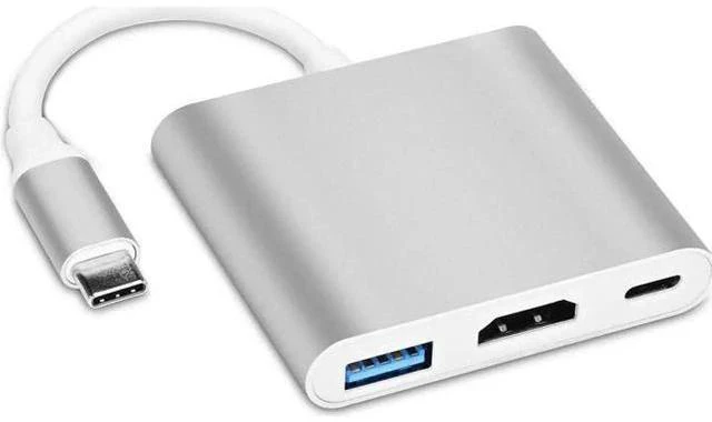 Main image of Thunderbolt 3 USB-C Multiport Adapter, USB 3.1 Gen 1 Type-C to 4K HDMI Video Converter with USB 3.0 Hub & PD Fast Charging Port, Large Screen Projection Dock Compatible with MacBook Pro & MacBook Air