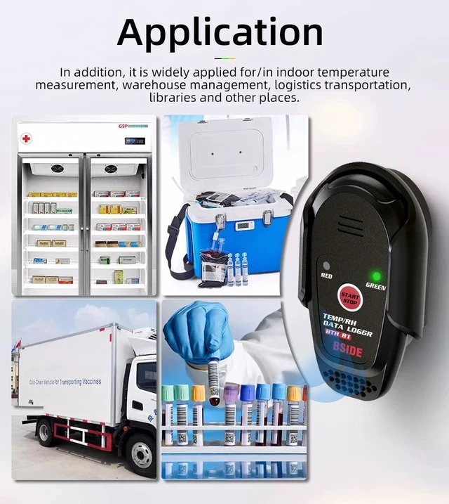 Alt view image 4 of 5 - BTH81 USB Temperature & Humidity Data Logger Automatic Data Recorder for Refrigerated Cold Chain / Storage / Transport, PDF/CSV Export