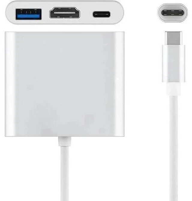 Alt view image 2 of 5 - USB-C Multiport Adapter with DP Alt Mode, USB Type-C to 4K HDMI + USB 3.0 + USB-C PD 20V 5A Charging Port Converter, Compatible with MacBook, Chromebook, Galaxy S8/S9, Yoga 900, XPS 13