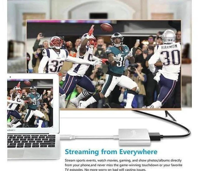 Alt view image 4 of 5 - USB-C Multiport Adapter with DP Alt Mode, USB Type-C to 4K HDMI + USB 3.0 + USB-C PD 20V 5A Charging Port Converter, Compatible with MacBook, Chromebook, Galaxy S8/S9, Yoga 900, XPS 13