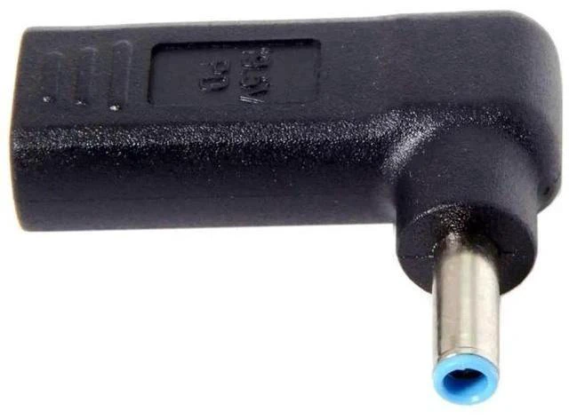 Main image of USB 3.1 Type-C to DC 4.5x3.0mm Adapter, 90 Degree Angled PD Emulator Trigger for HP Dell Laptop Charging