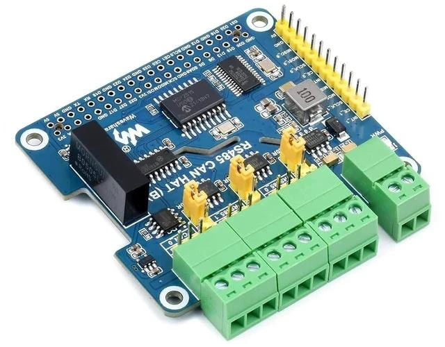 Main image of 2-Channel RS485 and 1-Channel CAN Expansion Board Isolated RS485 CAN HAT (B) for Raspberry Pi 4B/3B+/3B/2B/B+/A+/Zero W/Zero WH,Multiple Protection Circuits,SPI Communication