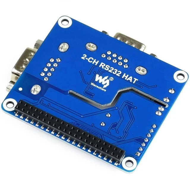 Alt view image 4 of 7 - 2-Channel Isolated RS232 Expansion HAT for Raspberry Pi Model 4 B/3B+/3B/2B/B+/A+/Zero/Zero W Adopts SC16IS752+SP3232 Combination, Converts SPI to RS232, Data Rate up to 921600bps