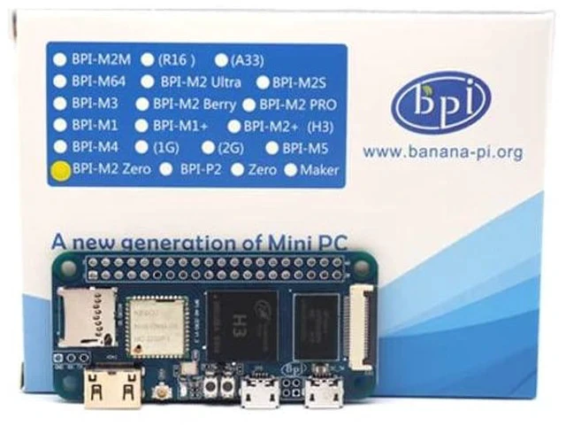 Alt view image 3 of 5 - Banana pi M2 Zero Open Source Singal Board Computer, 512MB SDRAM Mini HDMI onboard WiFi (AP6212) & Bluetooth, Support Raspbian Android Armbian RetroPie Ubuntu (Heat Sink Set)