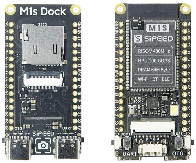 Alt view image 3 of 7 - Sipeed M1s Dock RISC-V AI Development Board with Camera, for AIOT tinyML, Support WiFi/BT/BLE/Zigbee, Linux FreeRTOS (Bundle B)