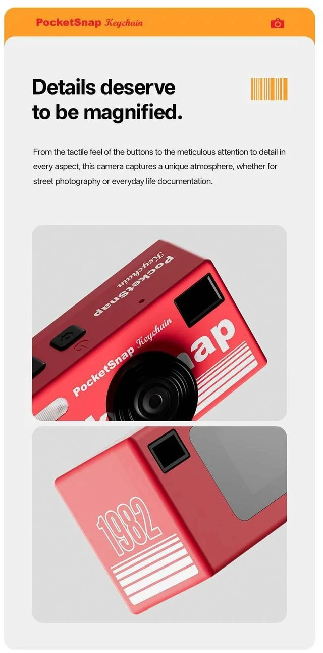 Alt view image 4 of 4 - Retro Mini Digital Camera for Campus Life HD Photo & Video, Pocket-Sized Portable Camera for Students, Everyday Carry & Travel - red