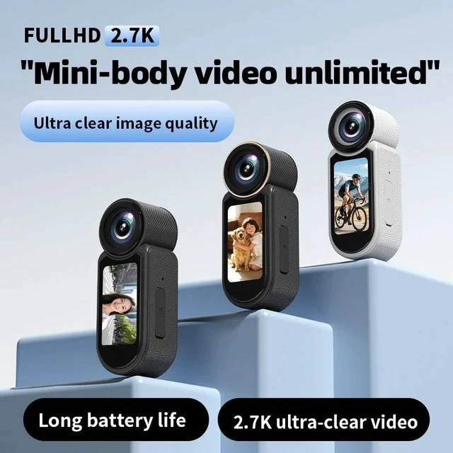 Alt view image 4 of 6 - 2.7K HD Thumb Action Camera Wearable Mini Camera for Outdoor Cycling, Motorcycle Riding, and Hands-Free Recording