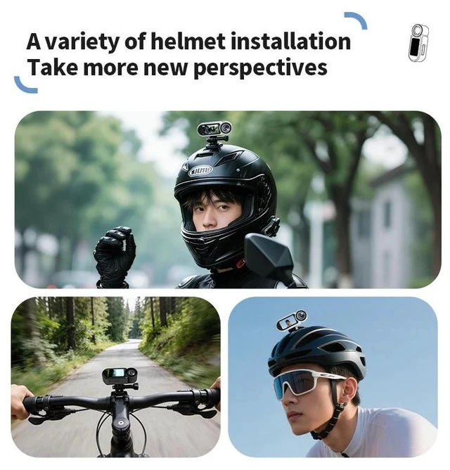 Alt view image 5 of 6 - 2.7K HD Thumb Action Camera Wearable Mini Camera for Outdoor Cycling, Motorcycle Riding, and Hands-Free Recording
