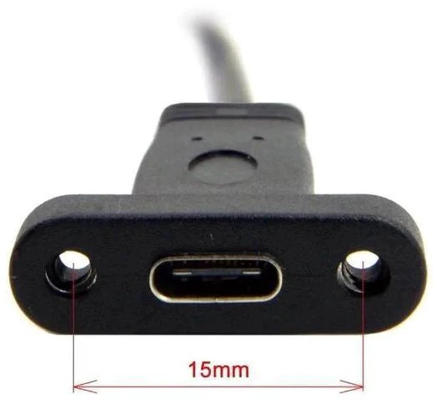 Alt view image 3 of 6 - 17cm USB 2.0 9/10Pin Front Panel Header Male to USB-C Female Extension Cable with 12cm PCIe Slot Bracket