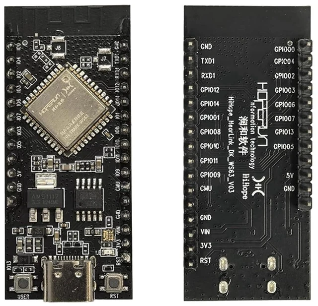 Alt view image 4 of 6 - HopeRun HH-D01 Development Board, HiSilicon NearLink WS63 Core, 2.4G WiFi + BLE + SLE, Supports OpenHarmony (2 PCS)