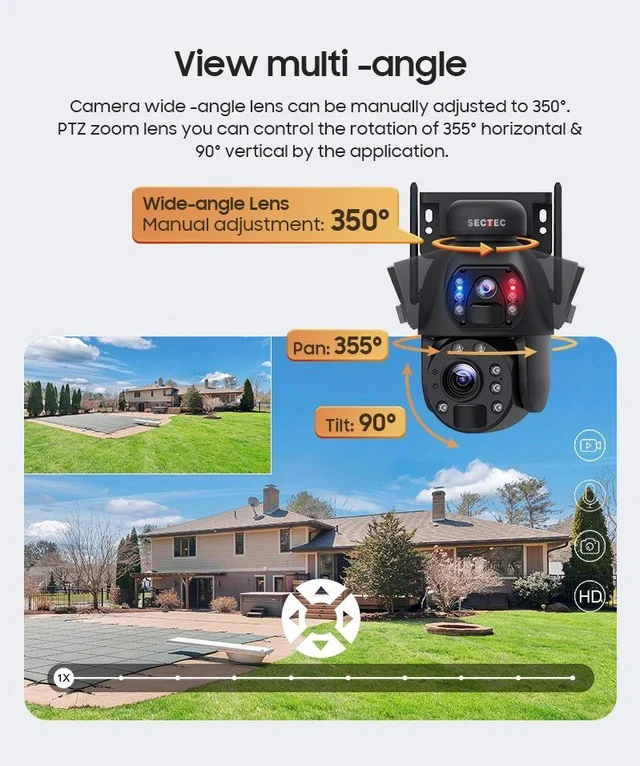 Alt view image 7 of 7 - 20X Optical Zoom Solar CCTV Energy-Efficient, Infrared Night Vision, HD Recording, Outdoor Solar Security Camera for Remote or Low-Light Environments