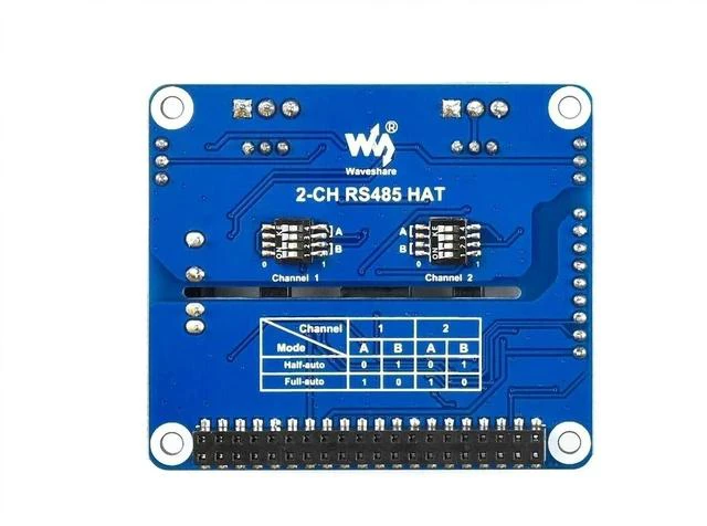 Alt view image 3 of 5 - 2-Channel Isolated RS485 Expansion HAT for Raspberry Pi Series Boards with Embedded Protection Circuits, Adopt SC16IS752+SP3485 Solution,Converts SPI to RS485