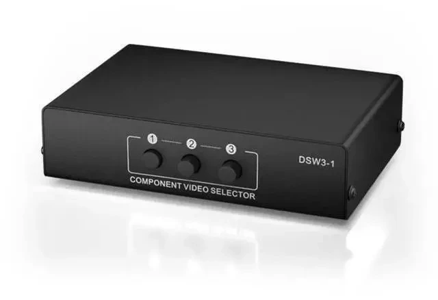 Alt view image 2 of 7 - 3 in 1 Out Component AV Switch Box, 3-Port 5 RCA YPbPr RGB Component Video Selector with L/R Stereo Audio, Supports 1080P, Compatible with Xbox, Wii, PS1/PS2/PS3, SNES, DVD Players, STB and HDTV