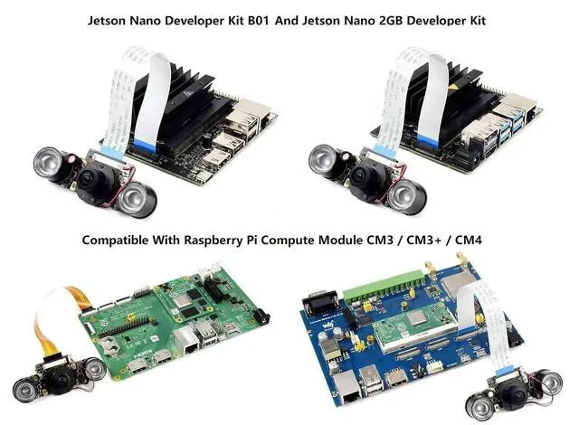 Alt view image 6 of 7 - Compatible with NVIDIA Jetson Nano Camera IMX219-160 8MP IR-Cut Infrared Night Vision Camera Module for Jetson Nano and Raspberry Pi Compute Module,162° FOV with IMX219 Sensor