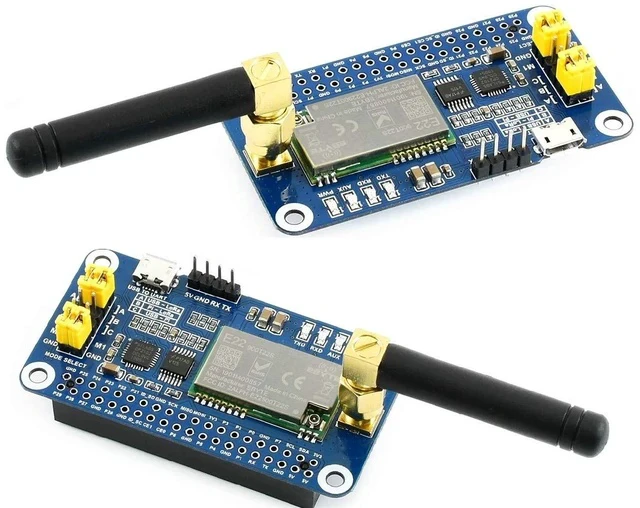Alt view image 3 of 6 - SX1262 LoRa HAT for Raspberry Pi Series Boards 915MHz Frequency Band,Support Data Transmission up to 5km,Wake on Radio,Wireless Config, Carrier Sensing, Communication Key