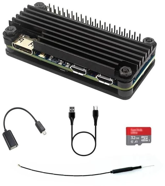 Main image of Banana pi M2 Zero Open Source Singal Board Computer, 512MB SDRAM Mini HDMI onboard WiFi (AP6212) & BT, Support Raspbian Android Armbian RetroPie Ubuntu (Metal Case Bundle)