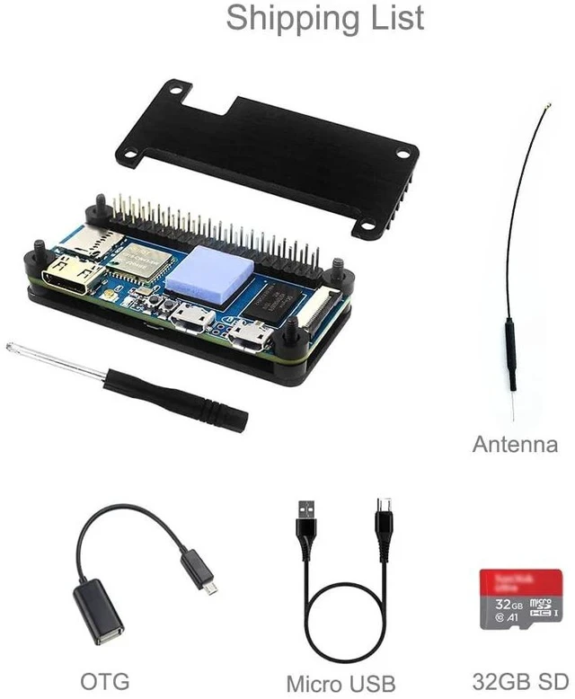 Alt view image 2 of 7 - Banana pi M2 Zero Open Source Singal Board Computer, 512MB SDRAM Mini HDMI onboard WiFi (AP6212) & BT, Support Raspbian Android Armbian RetroPie Ubuntu (Metal Case Bundle)