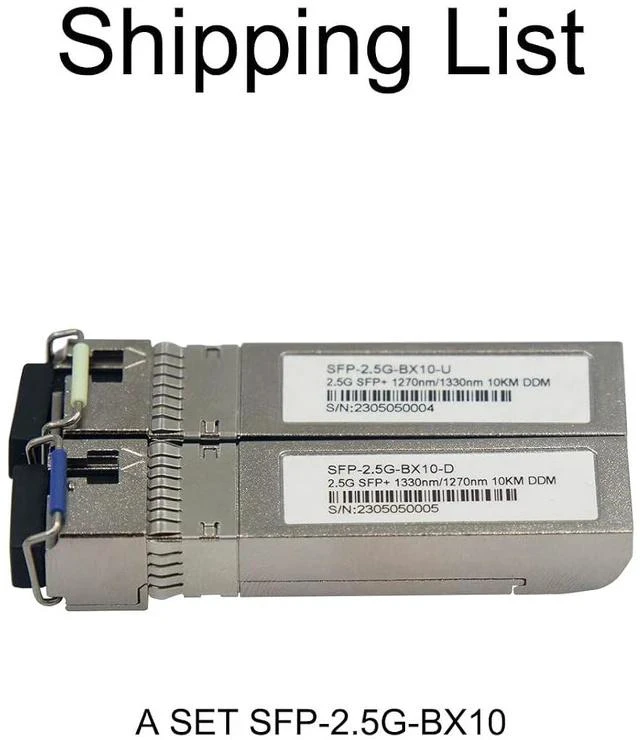 Alt view image 2 of 6 - BPI-R3 Single Board Computer SFP+ 2.5G BX10 Module - 10KM, Fast 2.5Gbps, LC Connector (A Set)