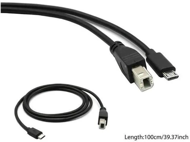 Main image of Micro USB Male to USB 2.0 Type-B Male OTG Data Cable for Phone, Tablet & Printer