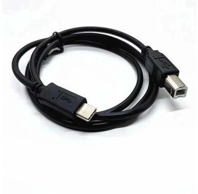 Main image of Braided USB-C to USB 2.0 B Printer Cable, Compatible with MacBook, Brother Printers & MIDI Controllers