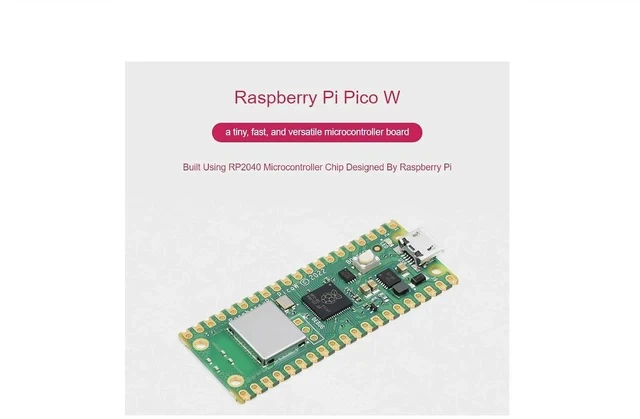 Alt view image 2 of 7 - Pre-Soldered Raspberry Pi Pico W Microcontroller Board Basic Kit,Built-in WiFi,Supports 2.4/5 GHZ Wi-Fi 4,Based On RP2040 Dual-Core Processor