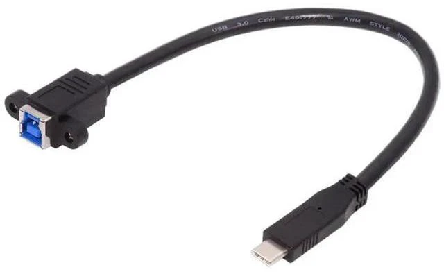 Alt view image 7 of 7 - 30cm USB3.0 Type-C Male to Type-B Female Extension Cable | 5Gbps High Speed Cord for External SSD, Hard Drive & Digital Camera
