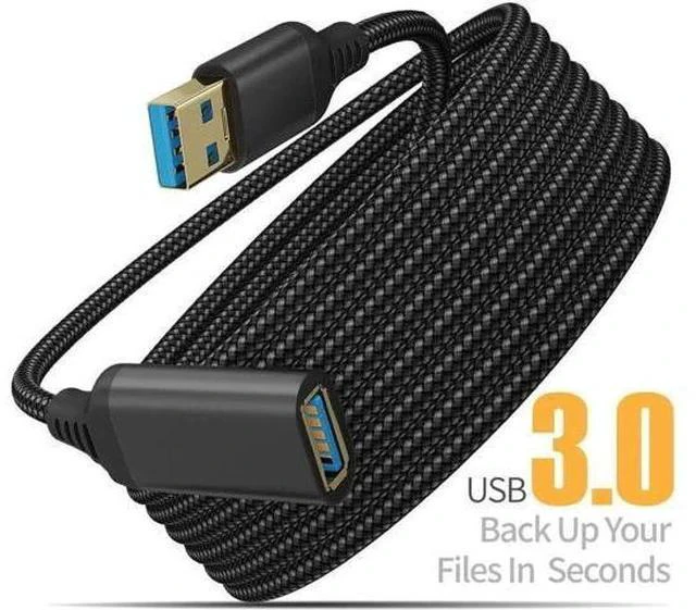 Main image of USB 3.0 Extension Cable Type A Male to Female Extension Cord, High Data Transfer Compatible with USB Keyboard, Mouse, Flash Drive, Hard Drive 3.3 ft.