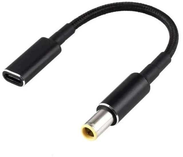 Alt view image 3 of 5 - 100W PD Nylon Braided DC 7.9×0.9mm to USB-C Fast Charging Converter Cable, 18.5V-20V Input