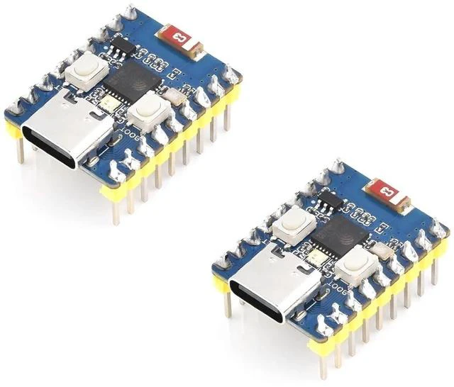 Main image of 2 PCS ESP32-C3 Mini Development Board with Pre-Soldered Header with 2.4GHz Wi-Fi,Bluetooth 5 Support,Based on ESP32-C3FN4 Single-core Processor,160MHz Running Frequency, USB Type-C Port