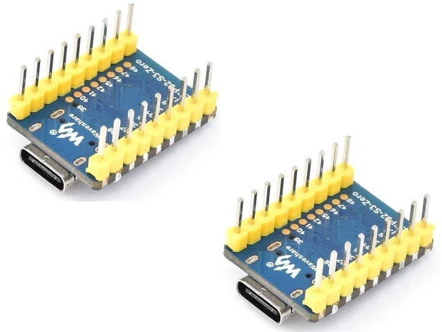 Alt view image 2 of 7 - 2 PCS ESP32-C3 Mini Development Board with Pre-Soldered Header with 2.4GHz Wi-Fi,Bluetooth 5 Support,Based on ESP32-C3FN4 Single-core Processor,160MHz Running Frequency, USB Type-C Port