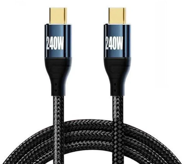 Alt view image 6 of 7 - 100CM 240W PD Type-C Male to Male Cable | 48V5A Max Power, USB2.0 480Mbps Data Cord for Laptops, Tablets & Smartphones