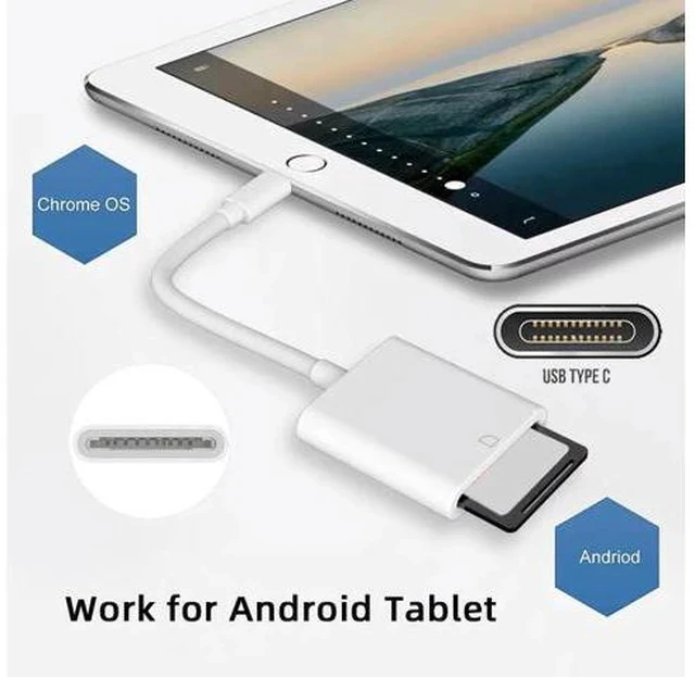 Alt view image 5 of 7 - USB-C to SD/SDHC/SDXC Card Reader Adapter, USB2.0 Memory Card Reader for Laptop, Mac, Tablet & Smartphone