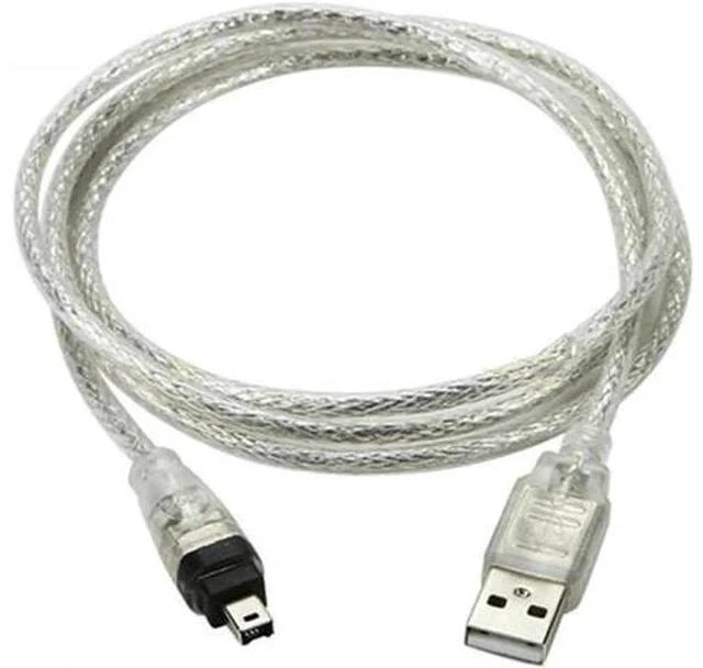 Main image of USB 2.0 A Male to IEEE1394 4Pin Male iLink Firewire Adapter Cable, Mini DV Cord for SONY DCR-TRV75E & Legacy Camcorder Video Capture