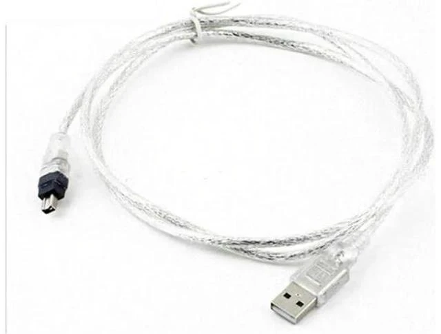 Alt view image 3 of 3 - USB 2.0 A Male to IEEE1394 4Pin Male iLink Firewire Adapter Cable, Mini DV Cord for SONY DCR-TRV75E & Legacy Camcorder Video Capture