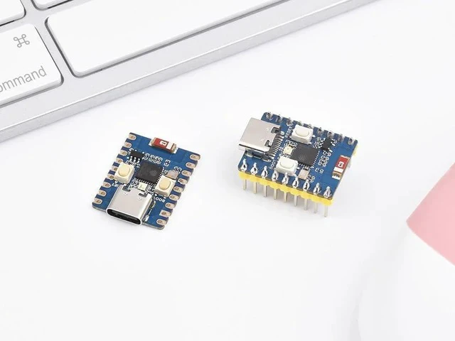 Alt view image 7 of 7 - ESP32-C3 Mini Development Board with Pre-Soldered Header with 2.4GHz Wi-Fi,Bluetooth 5 Support,Based on ESP32-C3FN4 Single-core Processor,160MHz Running Frequency, USB Type-C Port