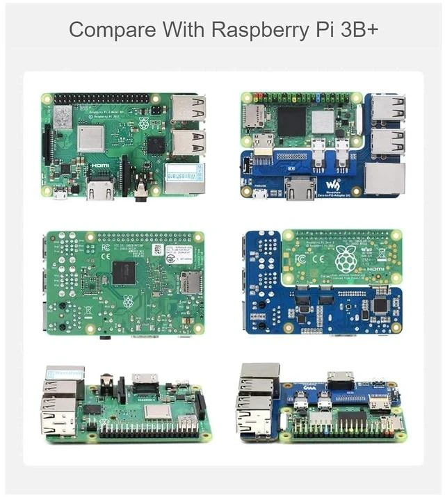 Alt view image 7 of 7 - Pi Zero to Raspberry Pi 3B/B+ Adapter,Based on Raspberry Pi Zero to Reproduce The Original Appearance of The 3B Series,Alternative Solution for Raspberry Pi 3 Model B/B+